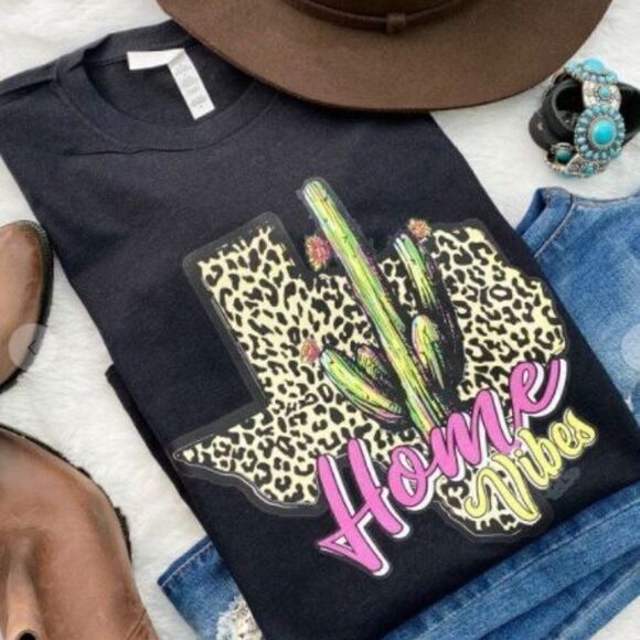 Texas Home Vibes T Shirt‎ - Picture 1 of 1